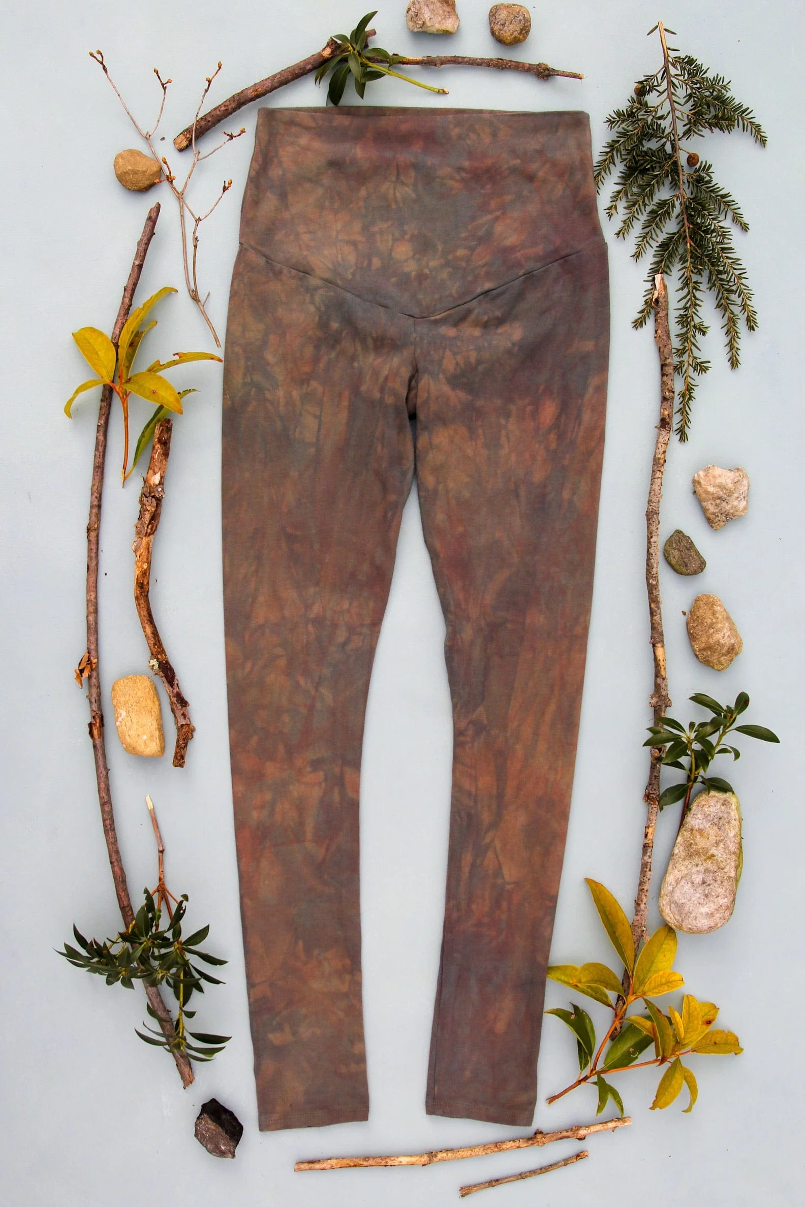 Rainbow Shroom Moon Organic Cotton Leggings - Image 5