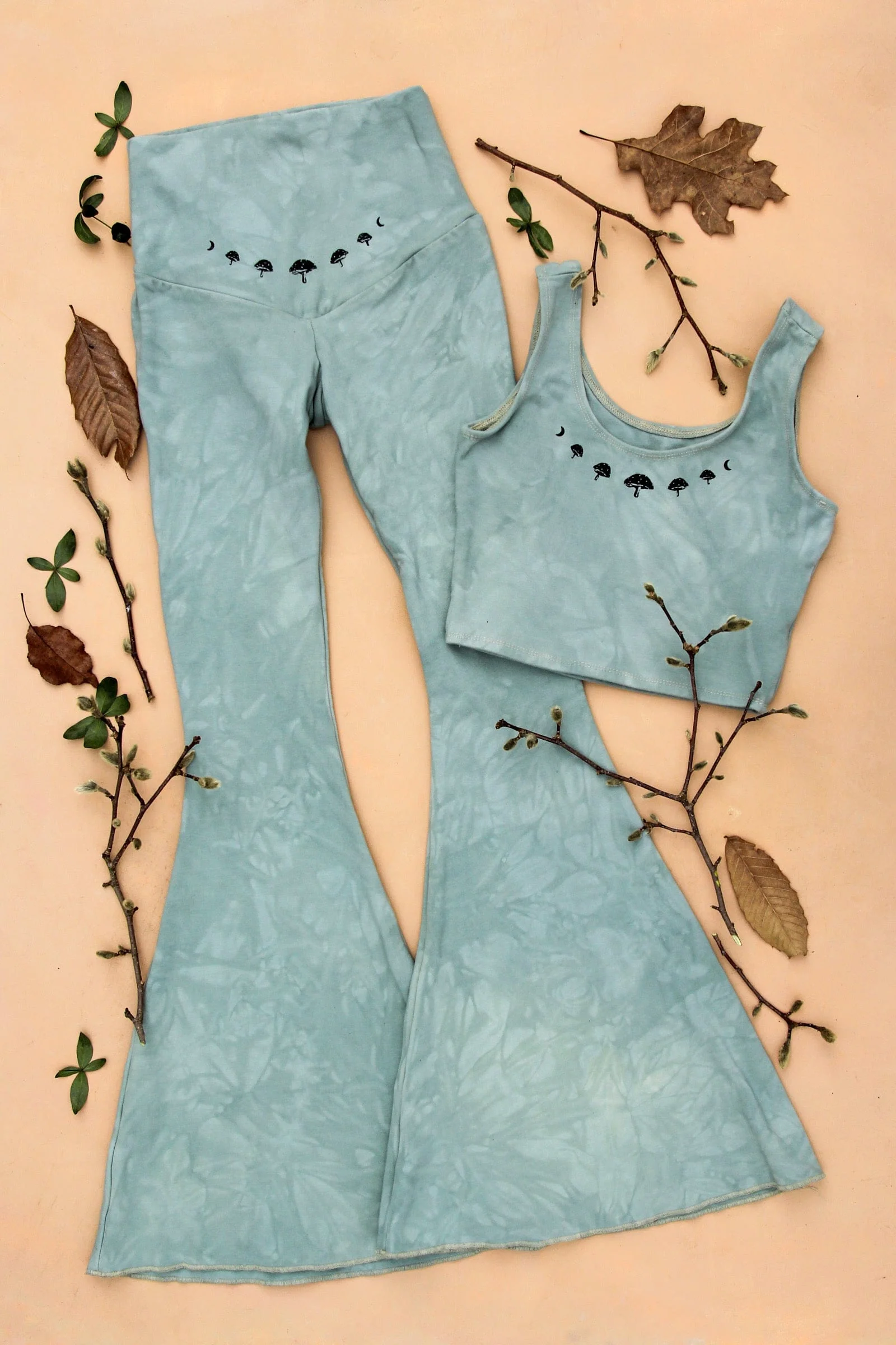 Sage Shroom Moon Organic Cotton Top - Image 4